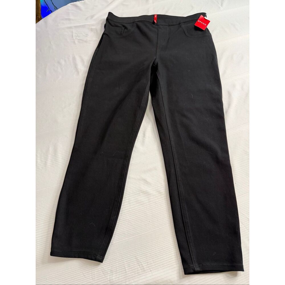 NWT Spanx Black Petite Jean-Ish Leggings Size XL Petite New